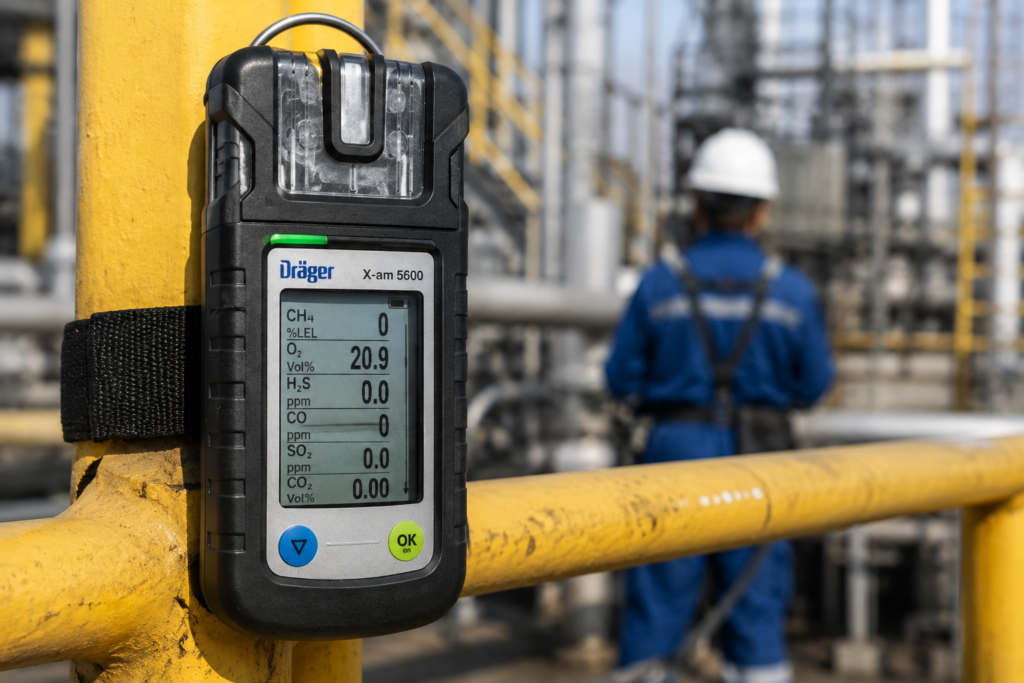 Drager X-am 5600 многоканальный газоанализатор до 6 газов на промышленном объекте